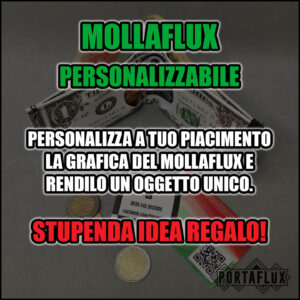 MOLLAFLUX (Personalizzato!)  Portafoglio Donna Uomo Unisex Slim Porta Carte di Credito RFID Block Piccolo –