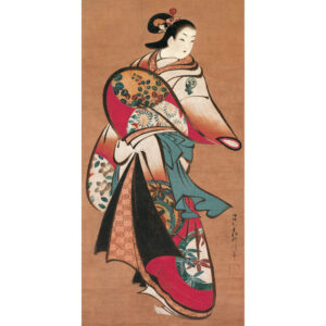 Quadro moderno pronto da appendere: Stampa arte per decorazione interni con design contemporaneo – ART-IT-STICK (Chikanobu Courtesan)