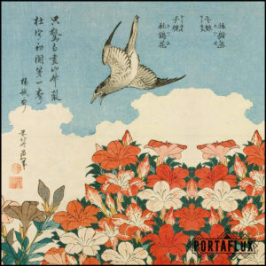 Quadro moderno pronto da appendere: Stampa arte decorazione interni Design - ART-IT-STICK (Hokusai - Primavera)