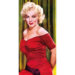 Quadro moderno pronto da appendere: Stampa arte per decorazione interni con design contemporaneo – ART-IT-STICK (Marylin in Red)