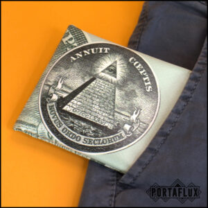 Portafoglio portaschede da Uomo, comodo,compatto e stiloso con RFID Block - ORIGINAL PORTAFLUX (Massonic)