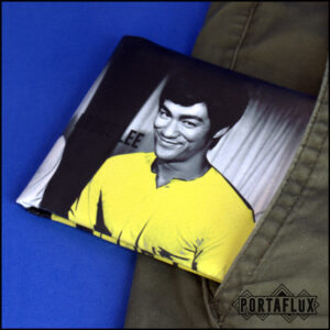 Portafoglio portaschede da Uomo, comodo,compatto e stiloso con RFID Block -  ORIGINAL PORTAFLUX (Bruce Lee)