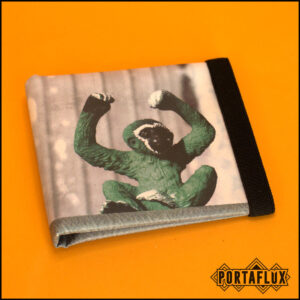Portafoglio Donna Uomo Unisex Slim Porta Carte di Credito RFID Block Piccolo - MOLLAFLUX (La Scimmia Verde)