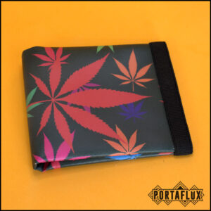 Portafoglio Donna Uomo Unisex Slim Porta Carte di Credito RFID Block Piccolo - MOLLAFLUX (Ganja Red)