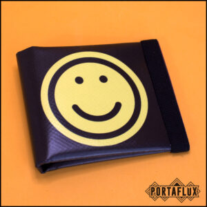 Portafoglio Donna Uomo Unisex Slim Porta Carte di Credito RFID Block Piccolo - MOLLAFLUX (Original Smiley)
