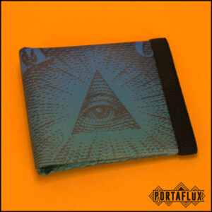 Portafoglio Donna Uomo Unisex Slim Porta Carte di Credito RFID Block Piccolo - MOLLAFLUX (Massonic Blu)
