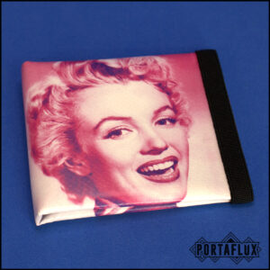Portafoglio Donna Unisex Slim Porta Carte di Credito RFID Block Piccolo - MOLLAFLUX (Happy Marylin)
