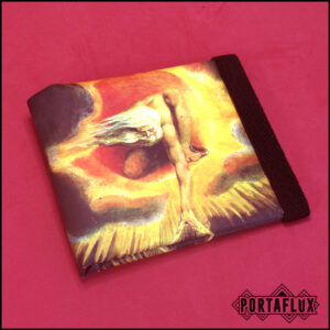 Portafoglio Donna Uomo Unisex Slim Porta Carte di Credito RFID Block Piccolo - MOLLAFLUX (William Blake- Sol Invictus)