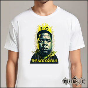 T-shirt Premium in Edizione Limitata - Tributo a Notorious B.I.G. by Portaflux
