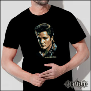 T-SHIRT Premium Quality – Edizione Limitata – Tributo a Elvis Presley by Portaflux