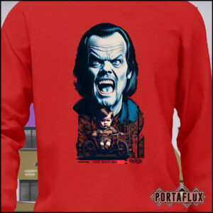 Felpa Premium Quality – Edizione Limitata – Tributo a Stanley Kubrick's "The Shining" con Jack Nicholson by Portaflux
