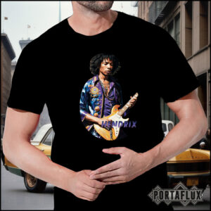 T-SHIRT Premium Quality – Edizione Limitata – Tributo a Jimi Hendrix by Portaflux